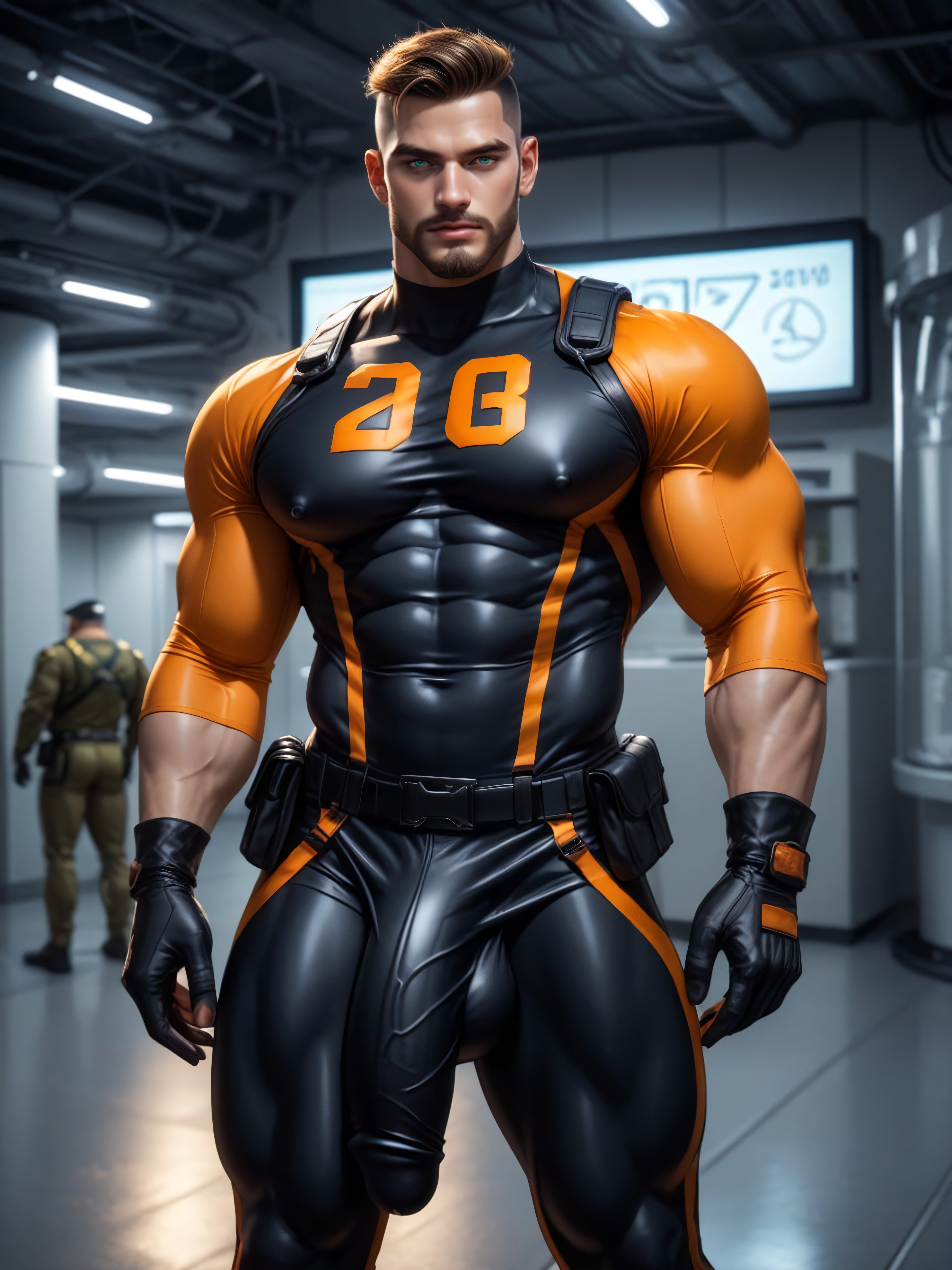 Looks Like Gordon Freeman From Black Mesa Game, 阴茎比身体大, Aggressive AI同性戀黃片