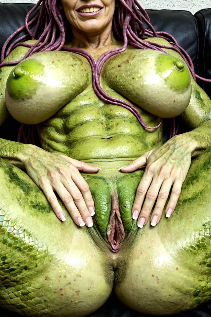 Sharp Teeth, Fitness Bubble Butt, Small Ass AI Porn