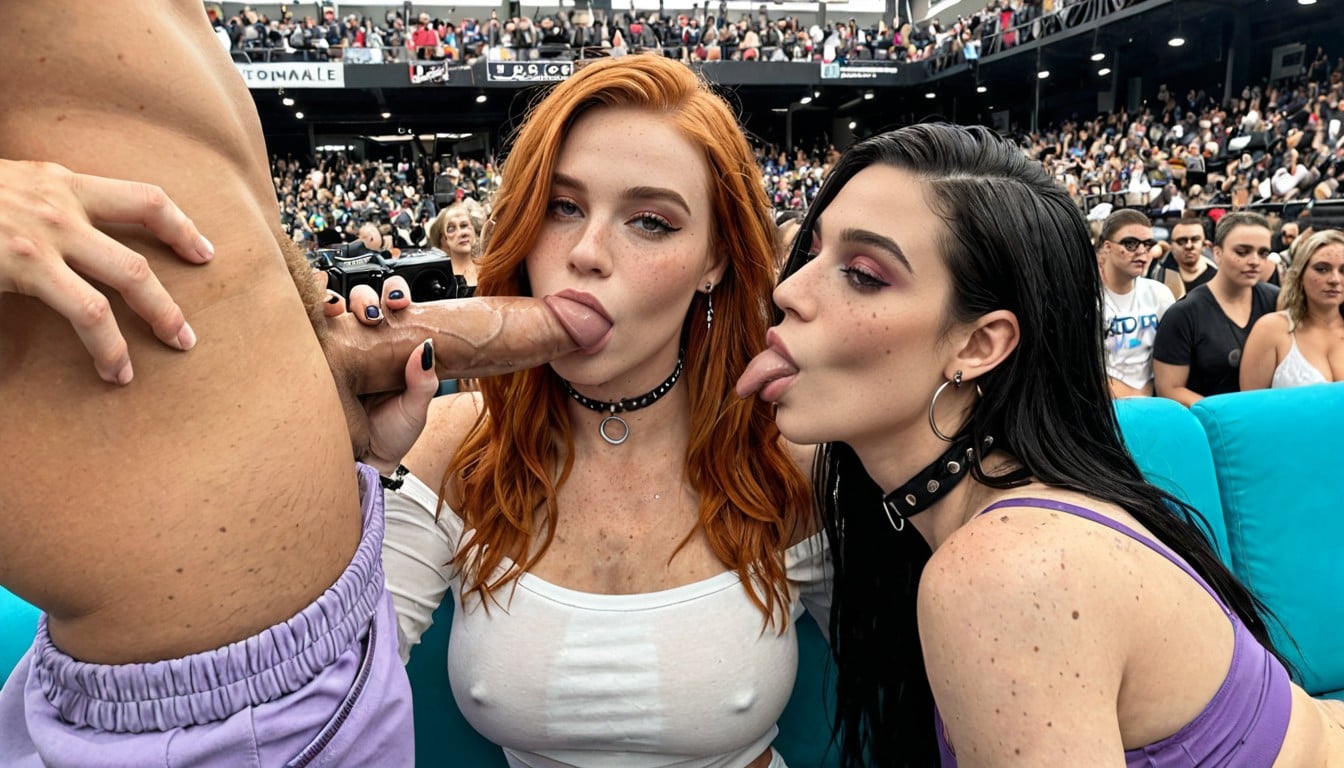 Pulling Down Sweatpants, Freckles On Ass, Convention Hall Setting 쉬메일 AI 포르노