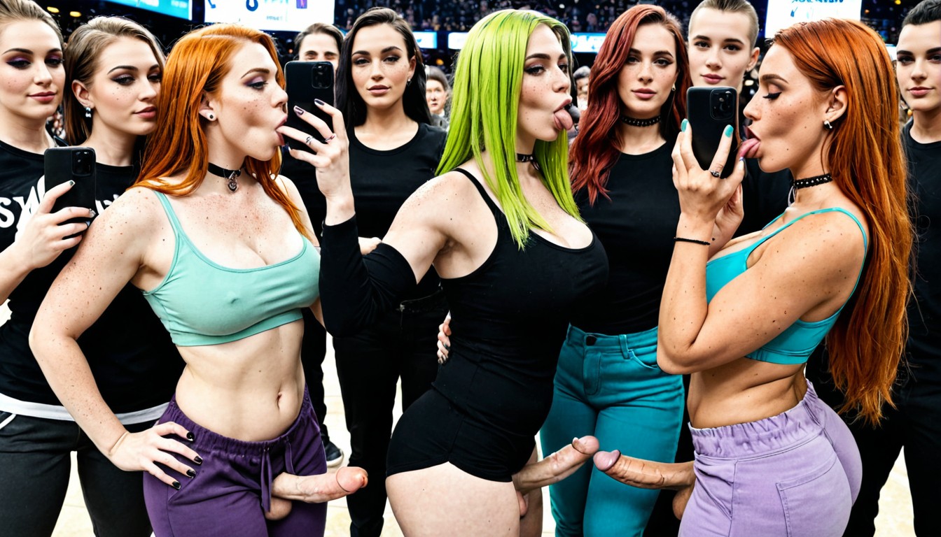 Tits Out, Nipple Ring, Feminine Shemale AI Porn