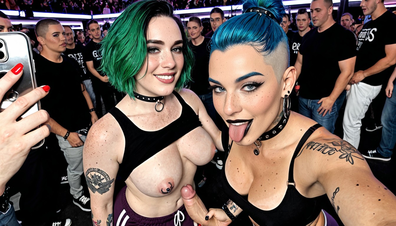 Freckles On Ass, Mullet, Convention Hall Setting Shemale AI Porn