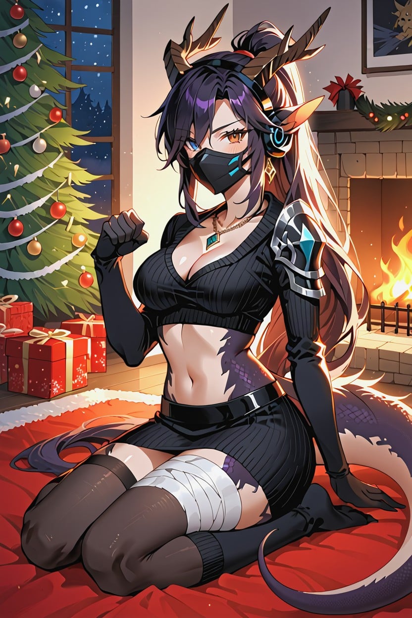 Purple Eyes, Pixie, Night Furry AI Porn