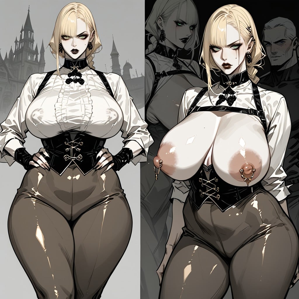 Hyper Tits, Big Lips, Model AI Porn