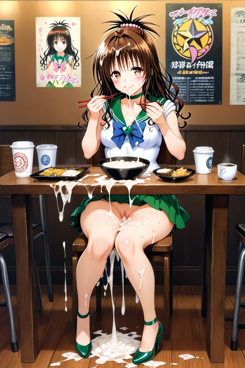 Full Body, Cum Drip, Excessive Cum On Face Hentai IA pornografia