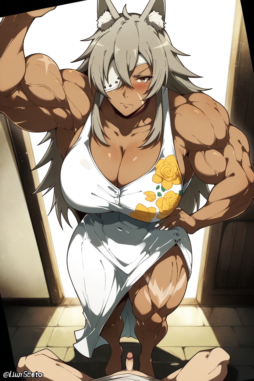 Aggressive Face, Watching, Blushing Male Porno IA Hentai