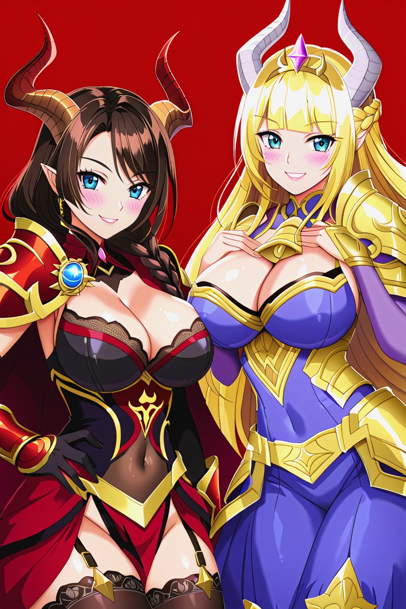 Dark, Dark Red Hair, Fantasy Dungeon AI Porn