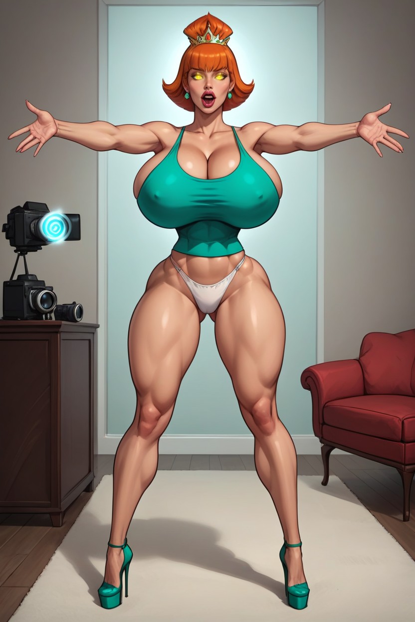 Triple Size Breasts, Glowing Eyes, Perfect Breast Expansion MILF AI Porn