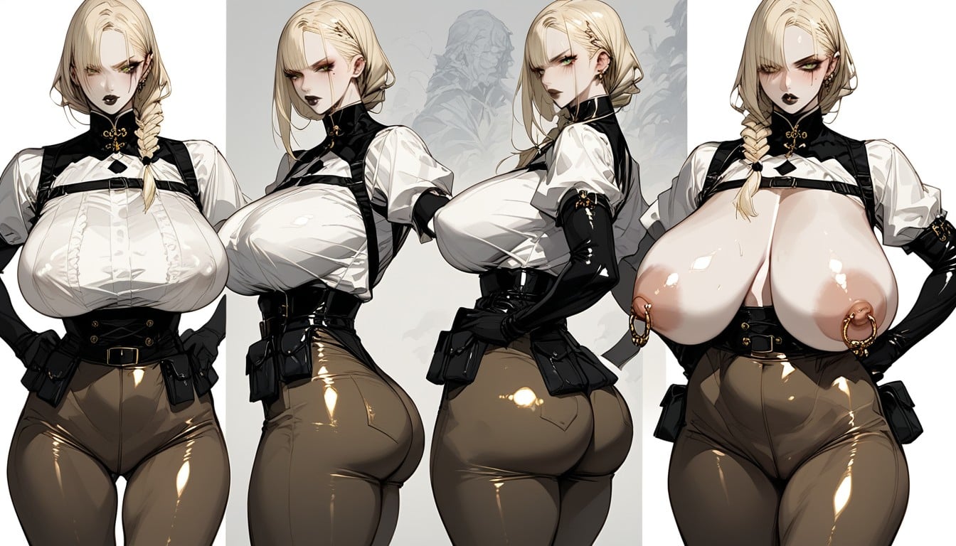 Modeling, Stone Architecture, Hyper Tits AI Porn