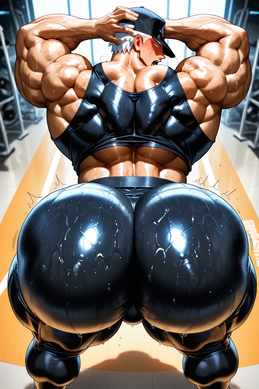 Ultra-tight, Aesthetic Gym, Tyndall Effect Pornografia gay com IA