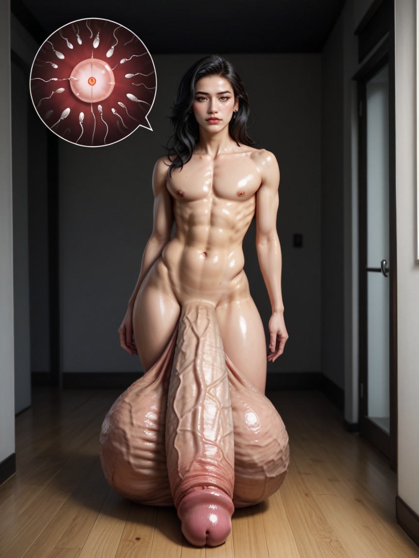 Humongous Black Penis, Award Winning Photo, Plump Appleshaped Glans 게이 AI 포르노