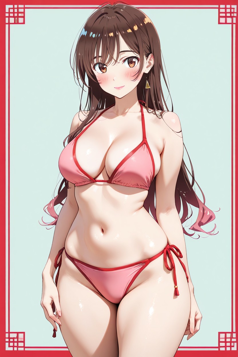 Anime Woman, Delicate Nose, Balanced Body Proportions AI黃漫