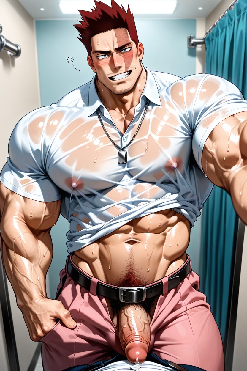 Wet Shirt, Vestiaire, Big Cock Porno IA Gay