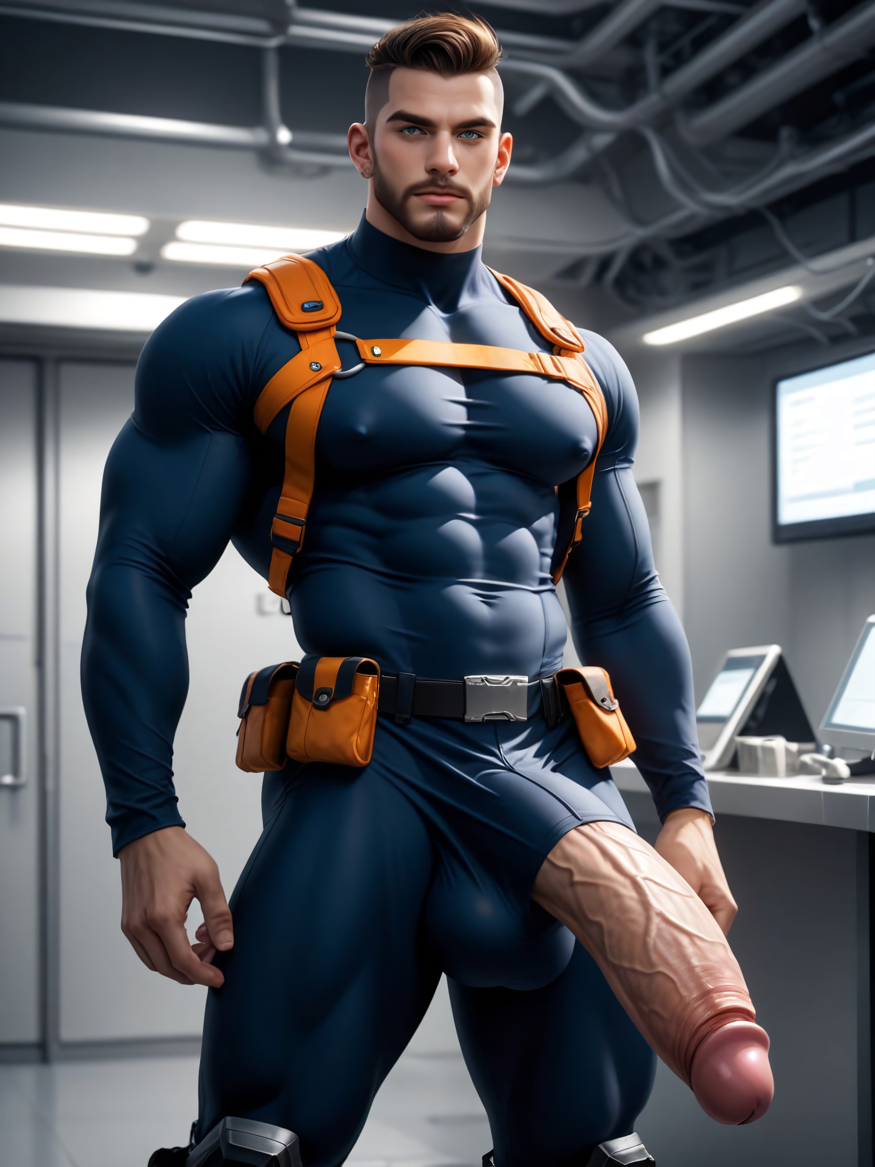 Looks Like Gordon Freeman From Black Mesa Game, Biohazard And Radiation, 18+ ゲイAIポルノ