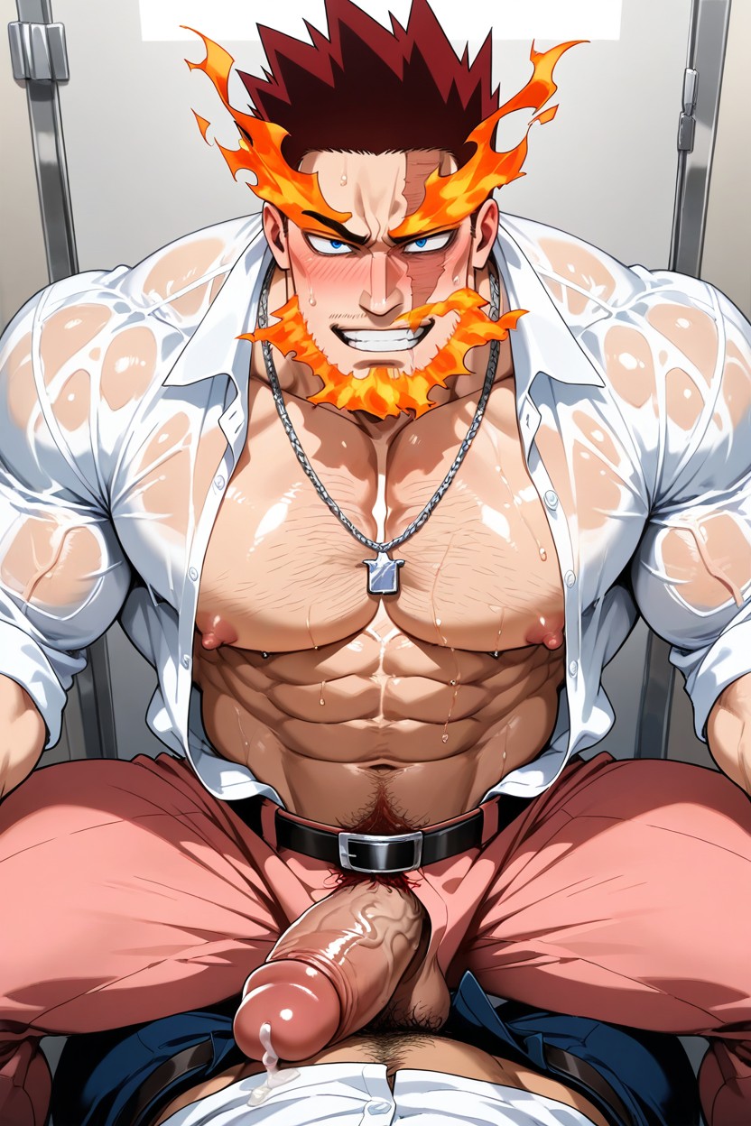 厕所隔间, 發騷, Open Shirt AI同性戀黃片