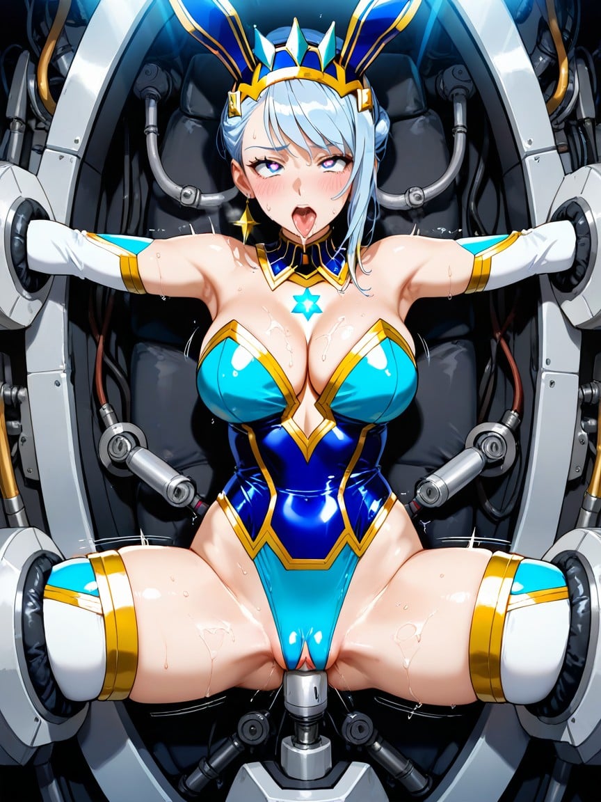 Split, Kupaa Pose Through Clothing, Eyes Rolled Back Hentai AI Porn