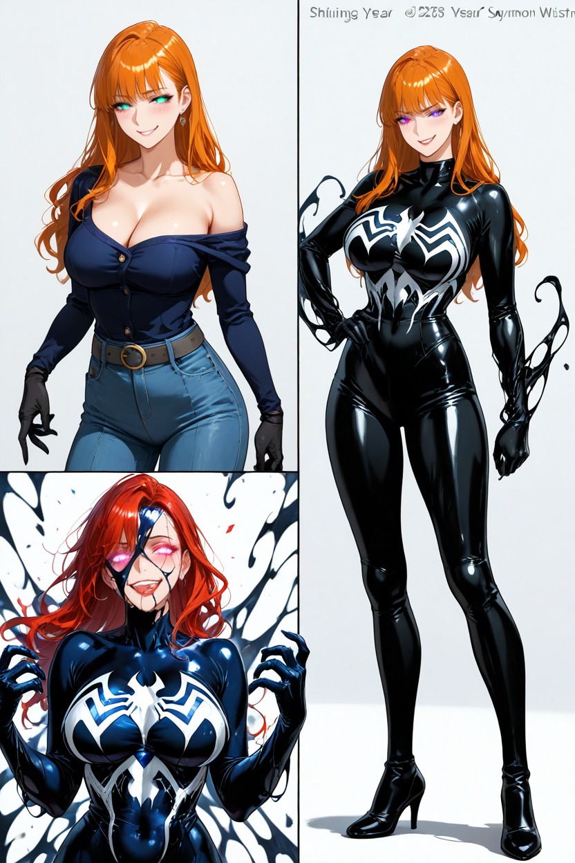 Unmasked, Skinny, Dominant Pose AI Porn