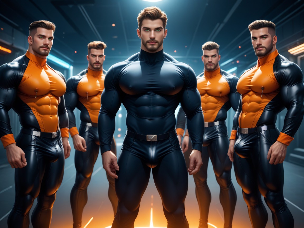 Pierced Ears, Biohazard And Radiation, Horny AI Gay Porn