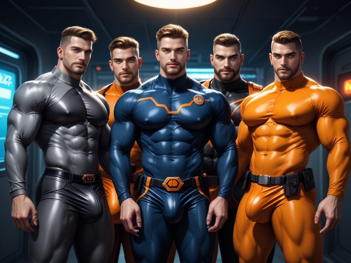 All Clones Have Beards, ハーレム, Pierced Ears ゲイAIポルノ