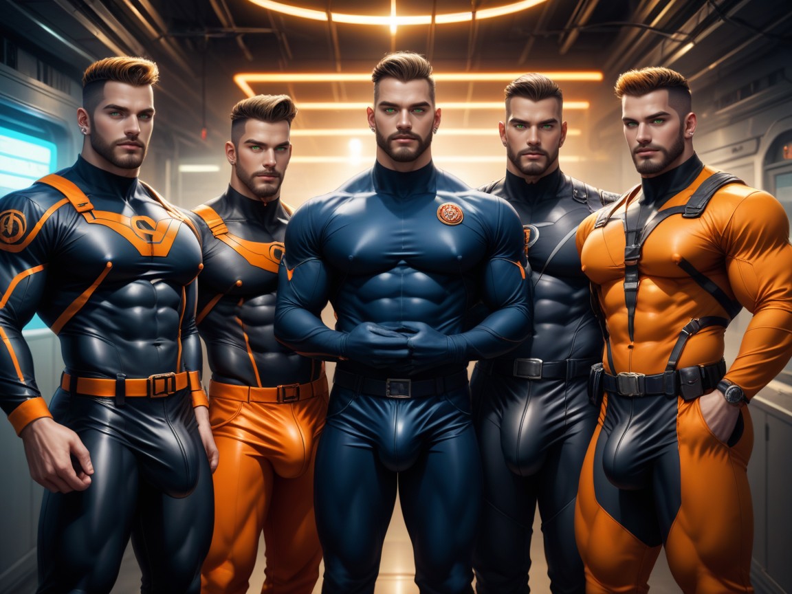 Full Thick Beard, Horny, Very Large Detailed Bulge AI同性戀黃片