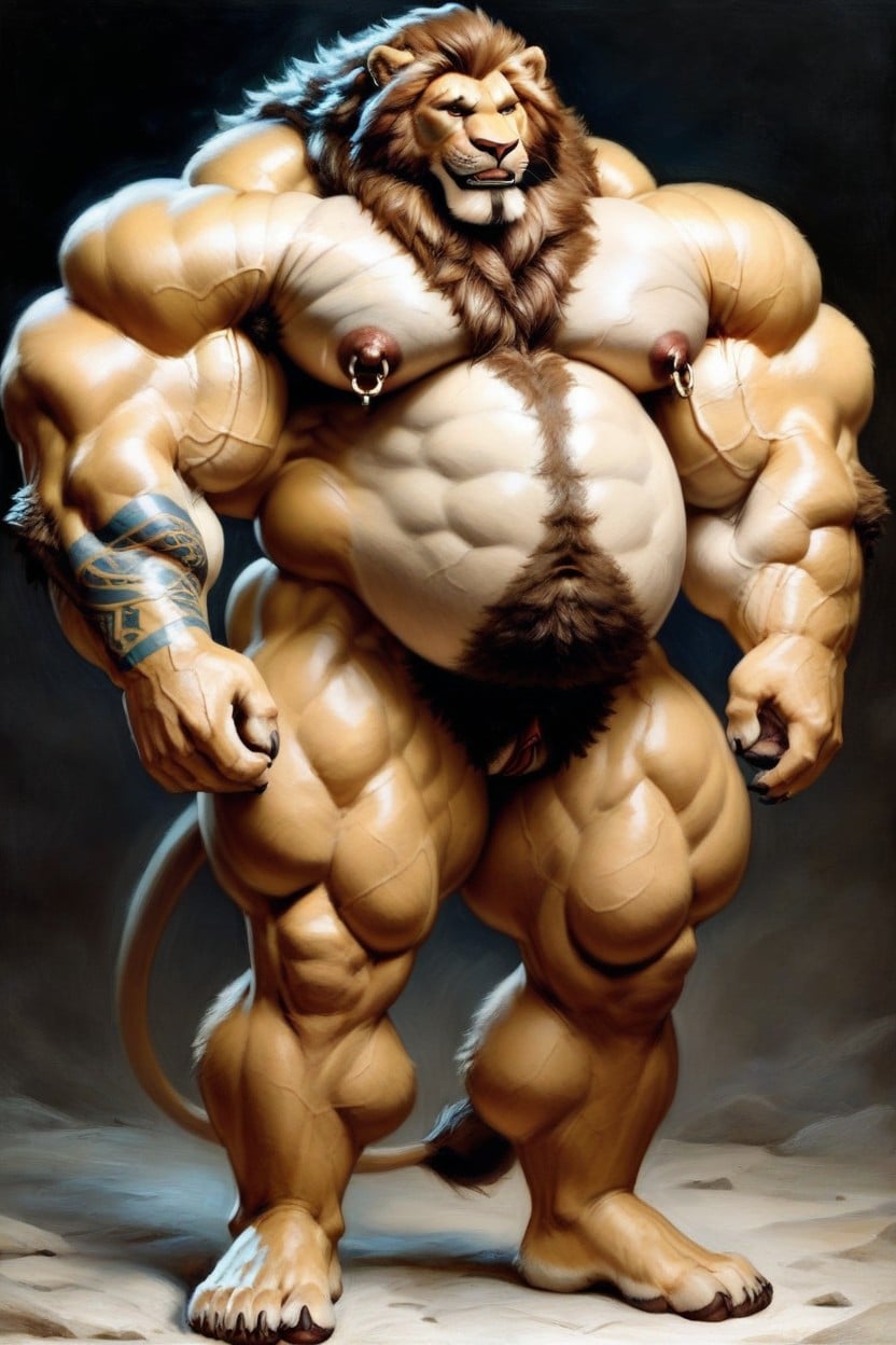 Vagina, Massively Swollen Muscles, León Furry IA