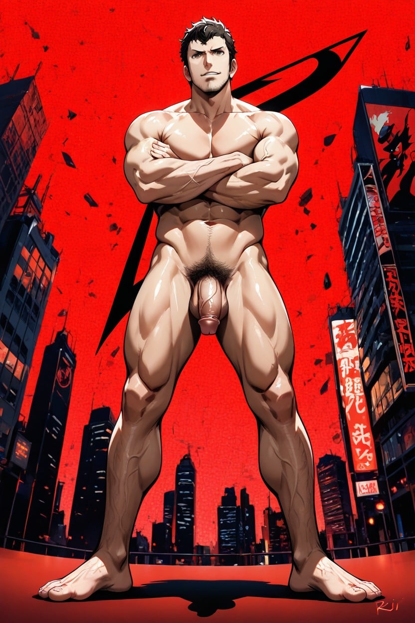 Perspective, Naked, Pubes AI Gay Porn