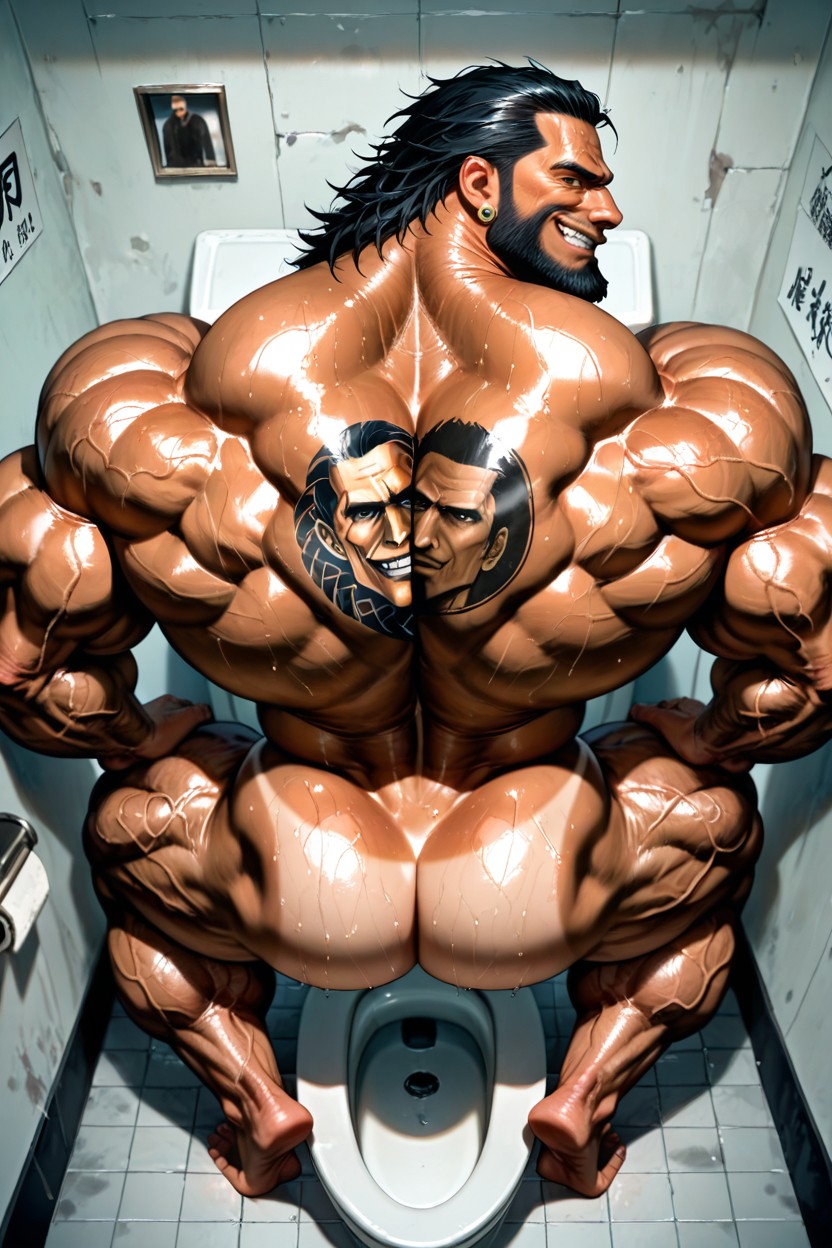 High Definition, Veiny Legs, Big Adam's Apple AI Gay Porn