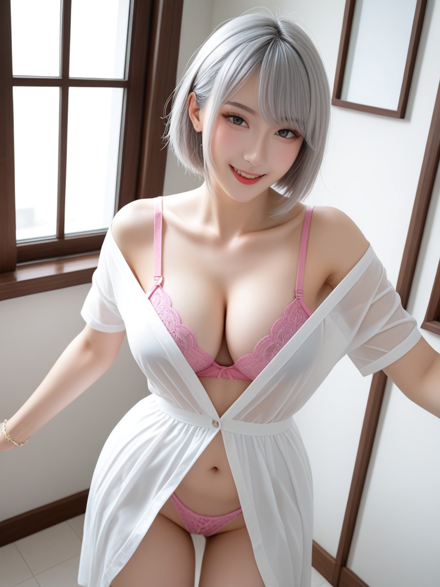 Bending Over, Overhead View, Bras Exposed AI国产黄片