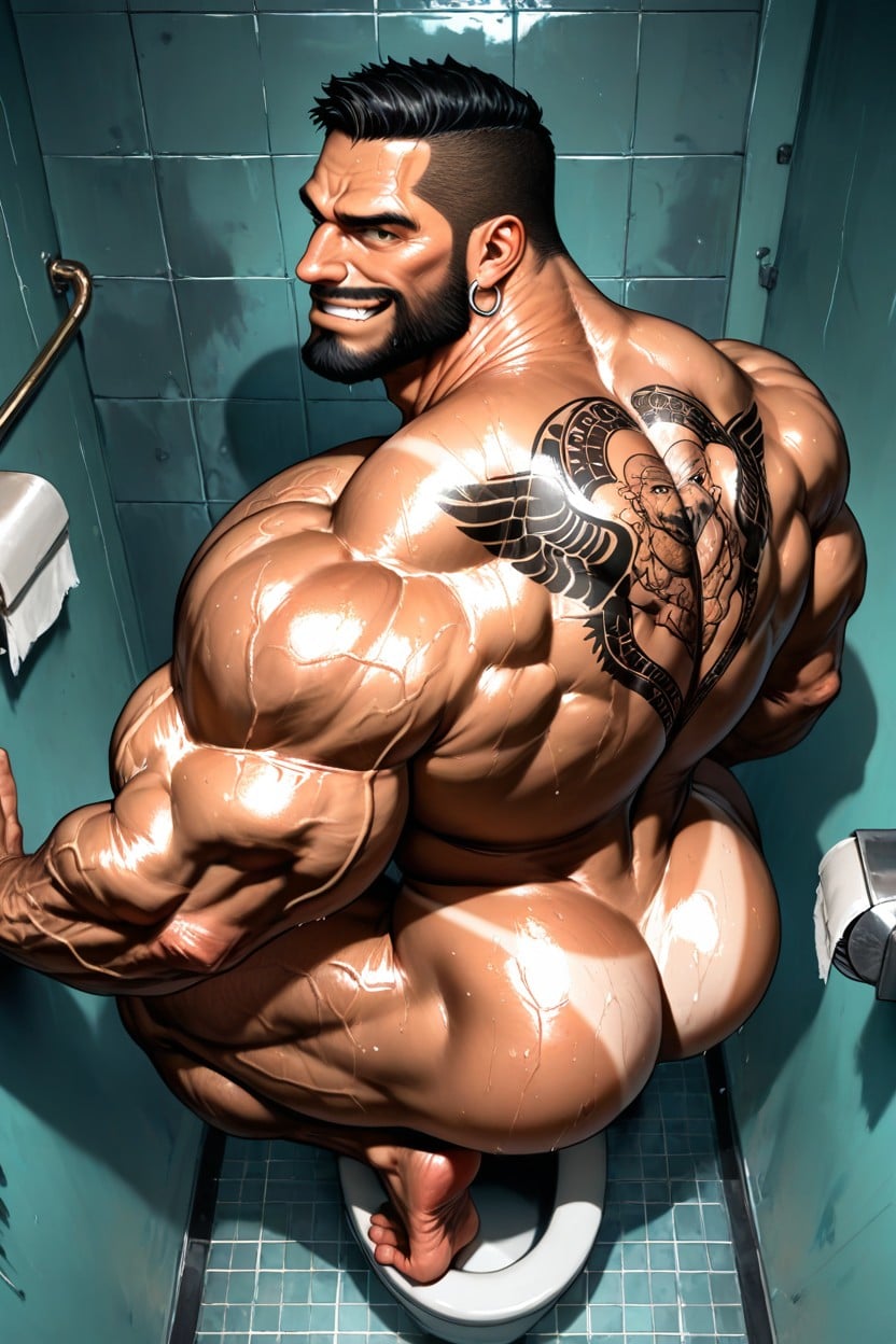 Monster Neck, Hyper Muscular Body, Handsome AI同性恋黄片
