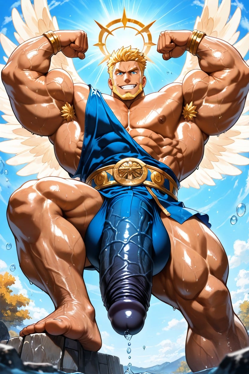 Big Muscles, Man, Soaked Clothes AI Gay Porn