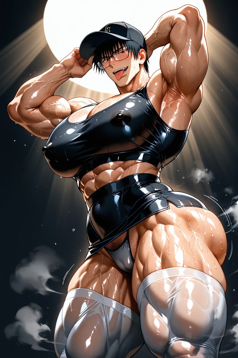 Side View, Bara, Huge Ass AI Gay Porn