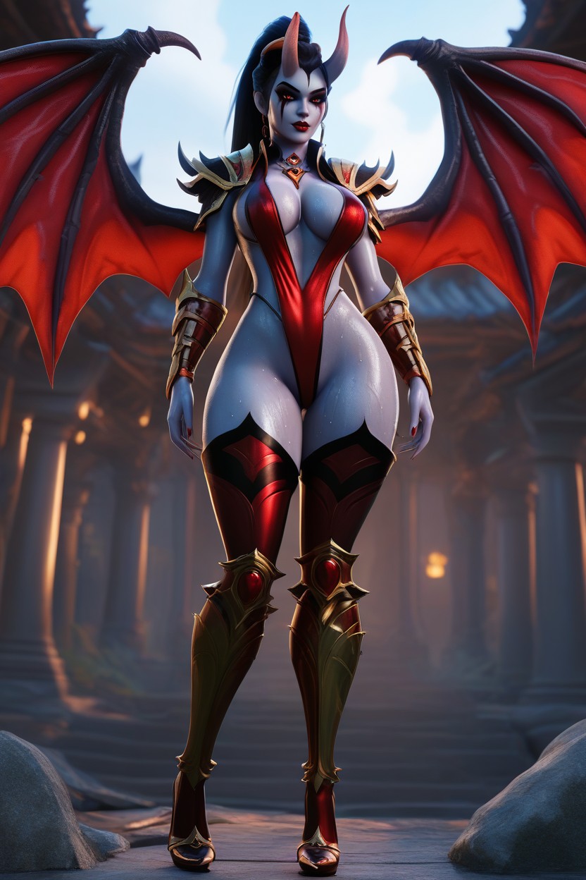 Akasha Queen Of From Dota, High Heels, Sweaty Skin Hentai AI Porn