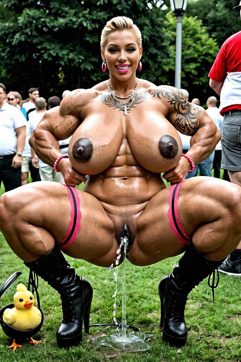 Wet And Shiny Black Pussy, Shaved, Breast Expansion AI Porn