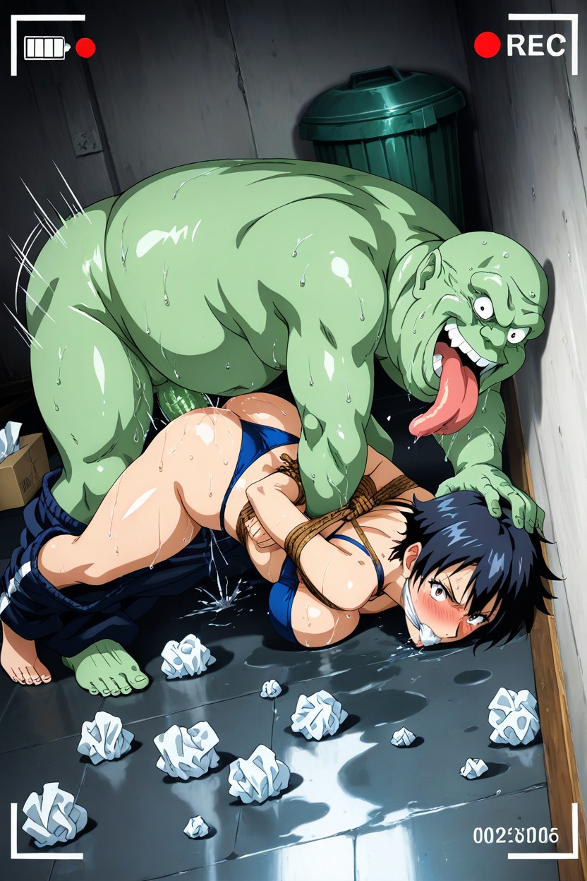 Action Lines, Anime Style, Dynamic Angle Hentai AI Porn