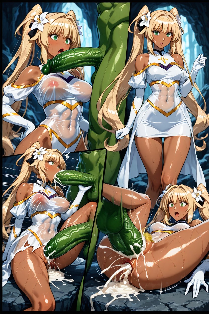 Anime-realism Style, Bouncing Spherical Breast, Cum Milk String Splash Hentai AI Porn
