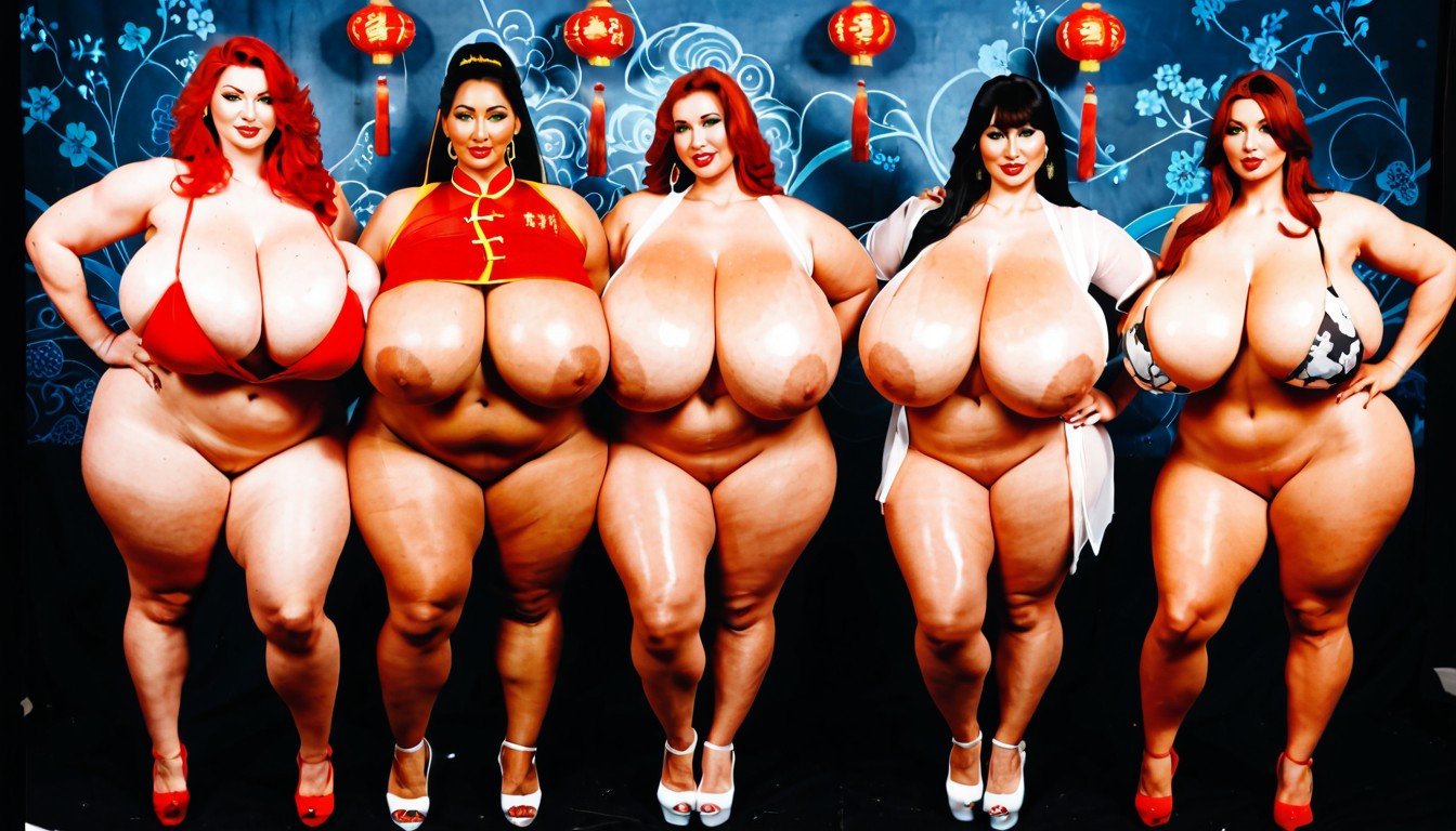 Super Thick, Chinese, Full Body AI Porn