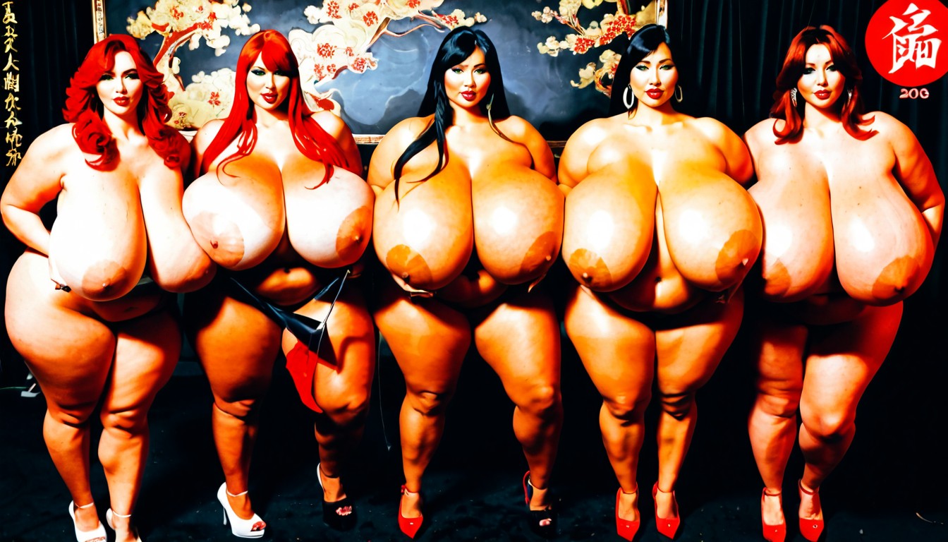 Gigantic Colossal Breasts, Busty, Super Thick AI Porn