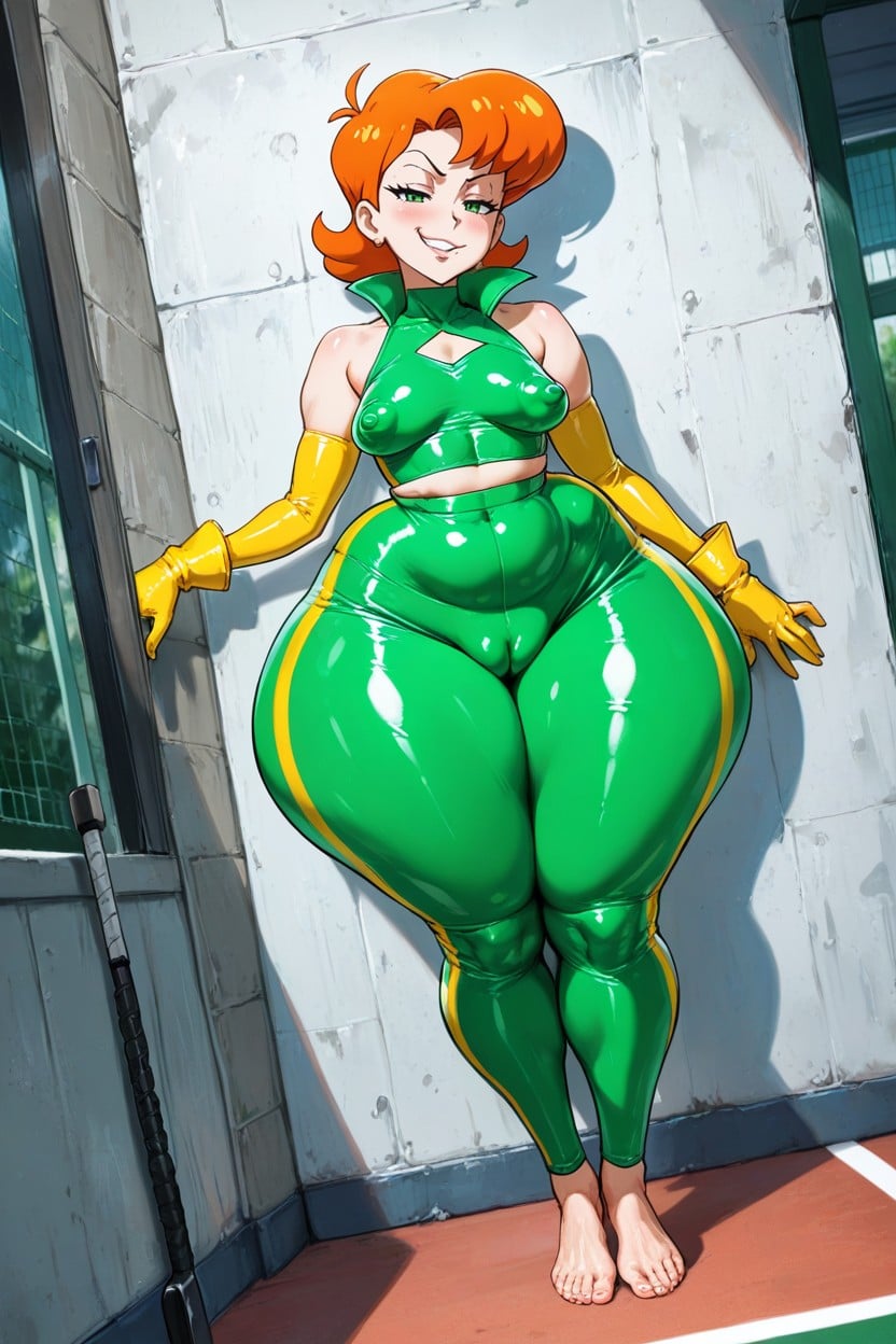 Fat Ass, Severe Wide Hips, Form Fitting Clothes AI Porn