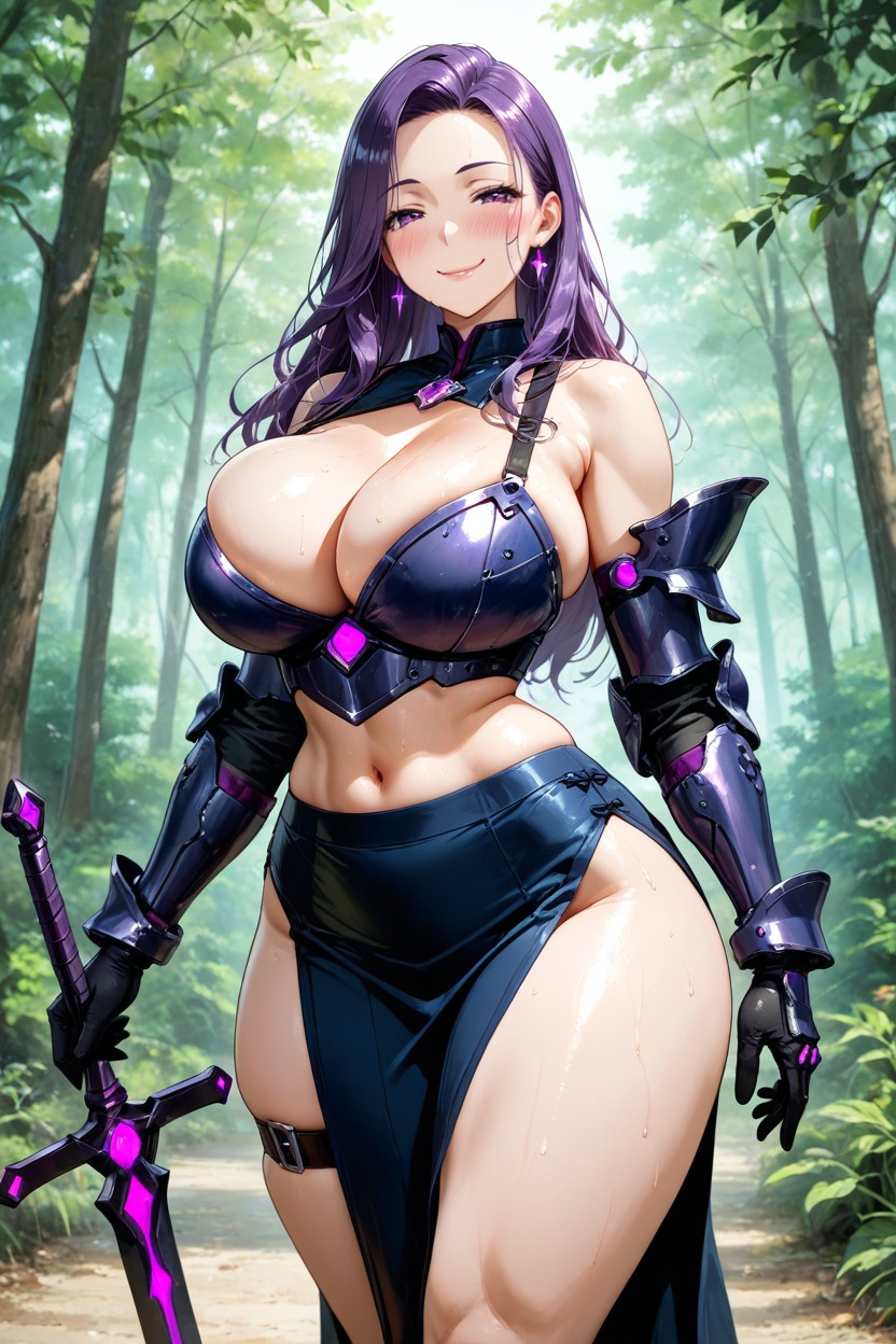 Extremely Wide Hips, Model, Busty Hentai IA