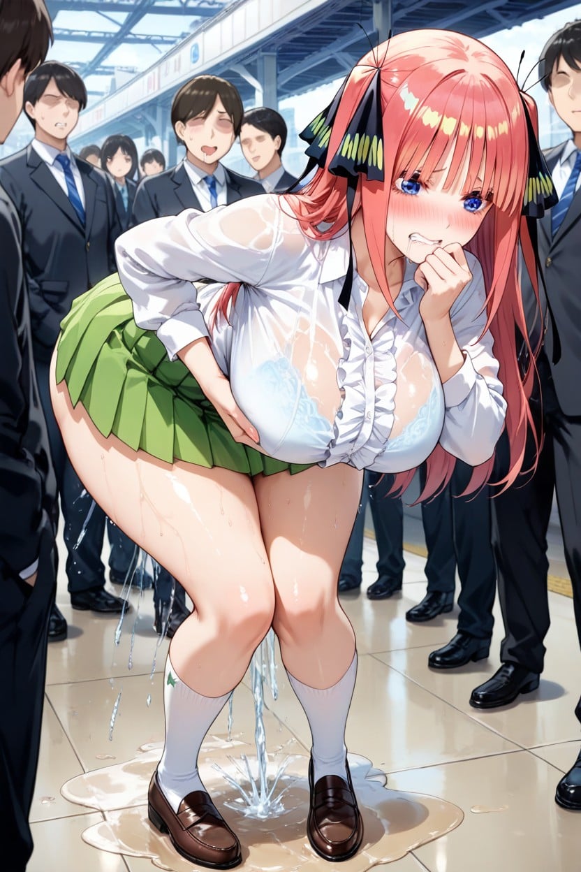 Drooling, Big Puddle, Blushing Hentai AI Porn
