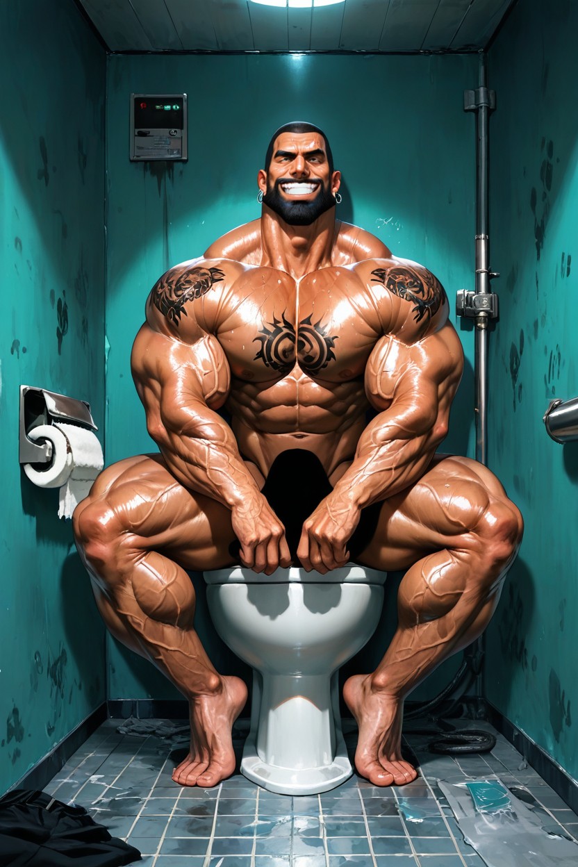 18+, Wide Back, Monster Neck Porno IA Gay