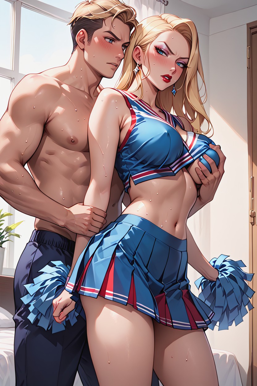 Jessica Rabbit, Side View, Blonde Hair Hentai AI Porn