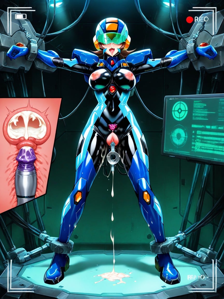 By Enemy, Mega Man Battle Network, Skin-tight Plugsuit Hentai AI Porn