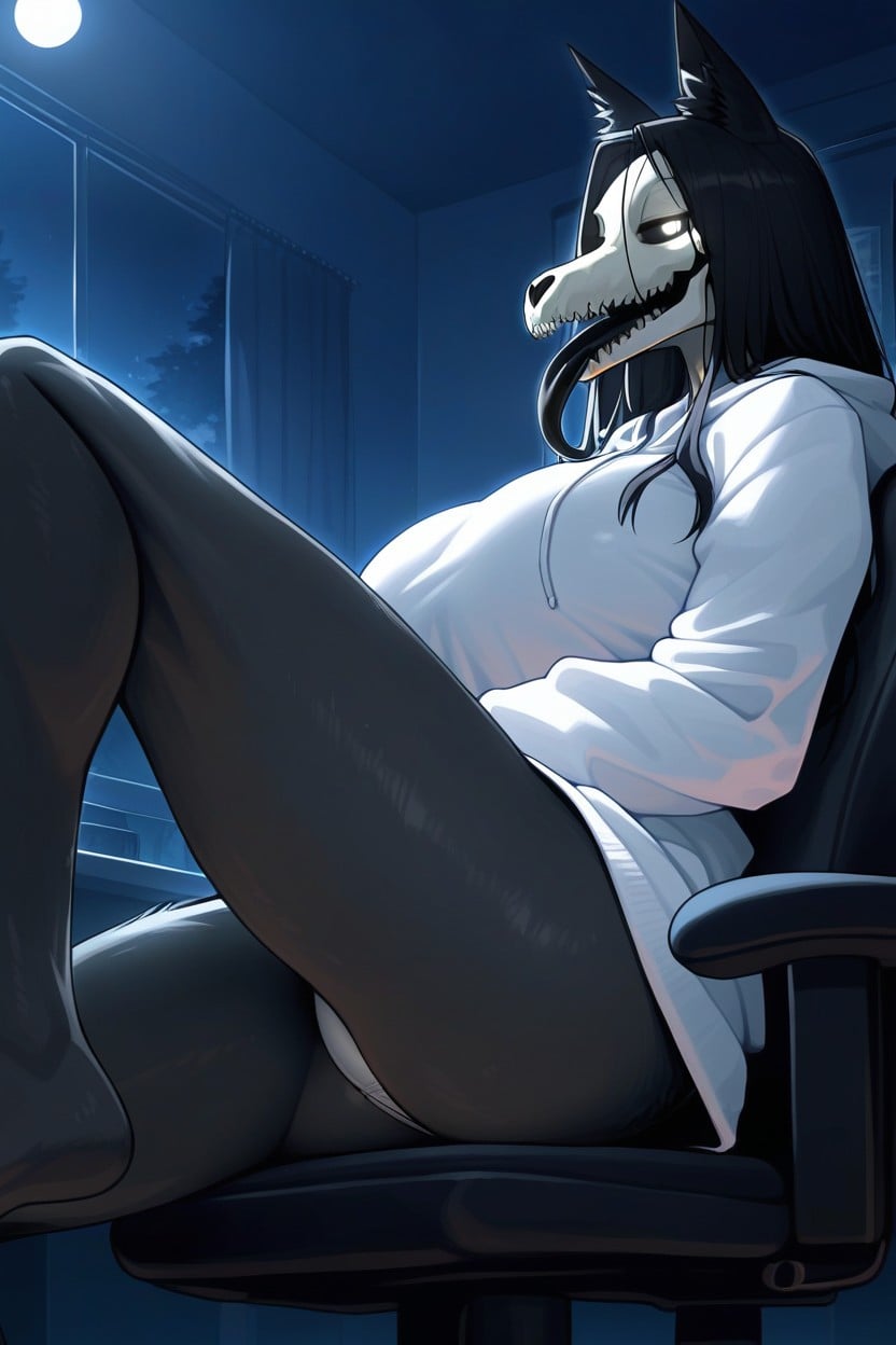 Big Ass, Furry, Black Gamer Room Furry KI Porno