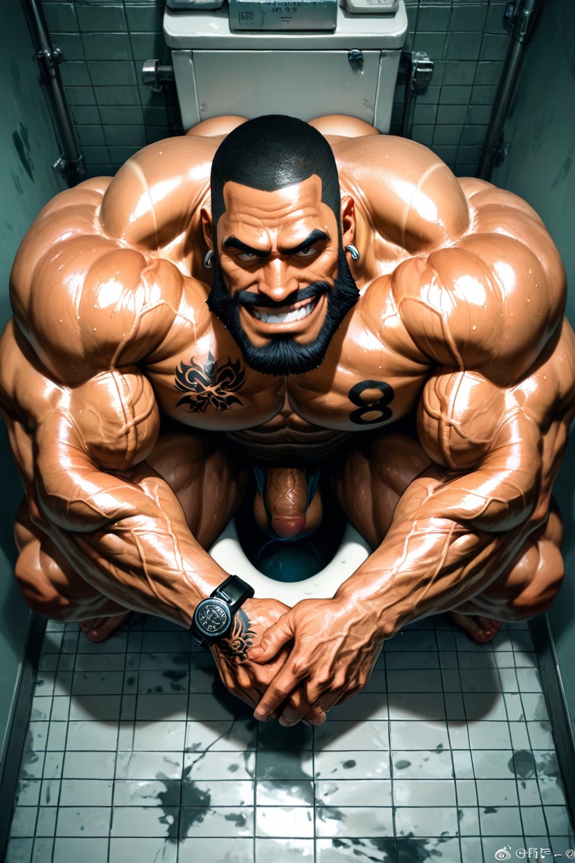 No Hair On Forearms, Bodybuilder, Big Adam's Apple 게이 AI 포르노