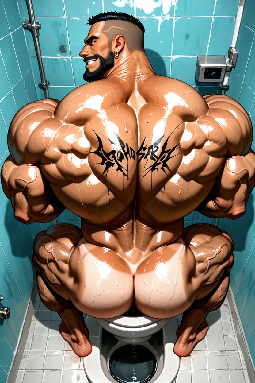 High Definition, Huge Muscles, Looking Up AI Gay Porn