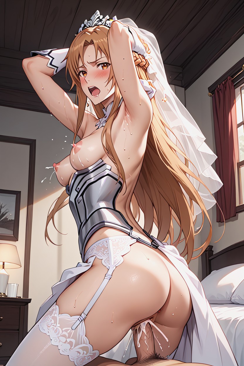 Inside Bedroom, Creampie, Man No Face Hentai AI Porn