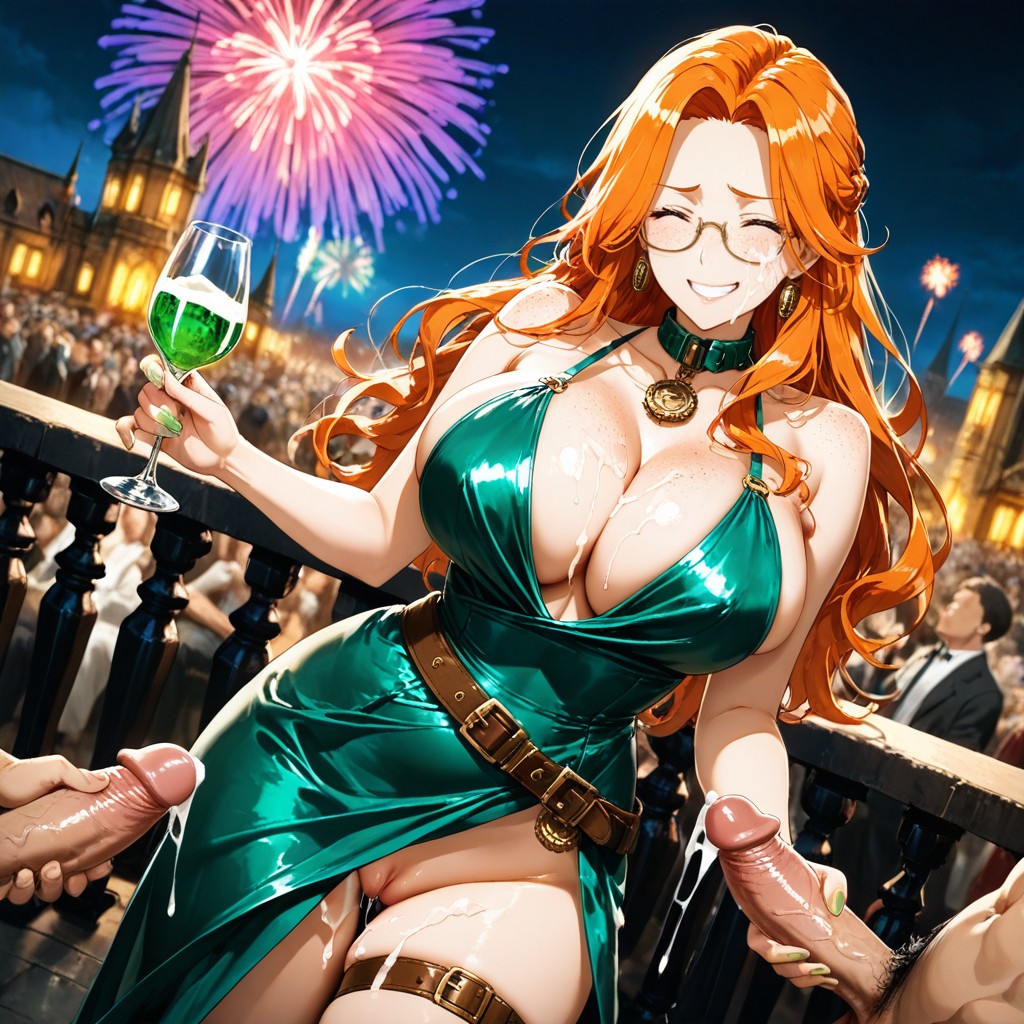 Professional Artwork, Surrounded By Horny Men, Collar AI Porn