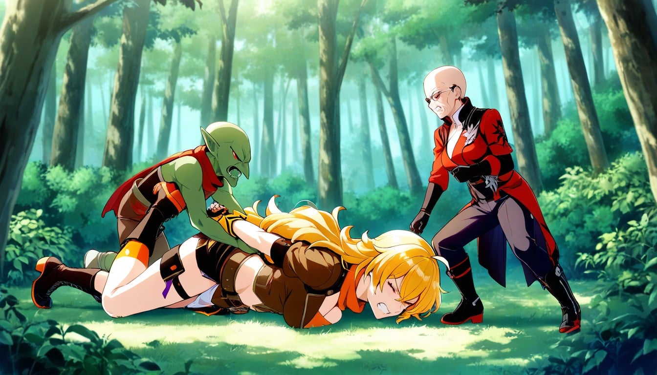 Angry, Goblin Grab Hand Of Female, Perfect Face Hentai AI Porn