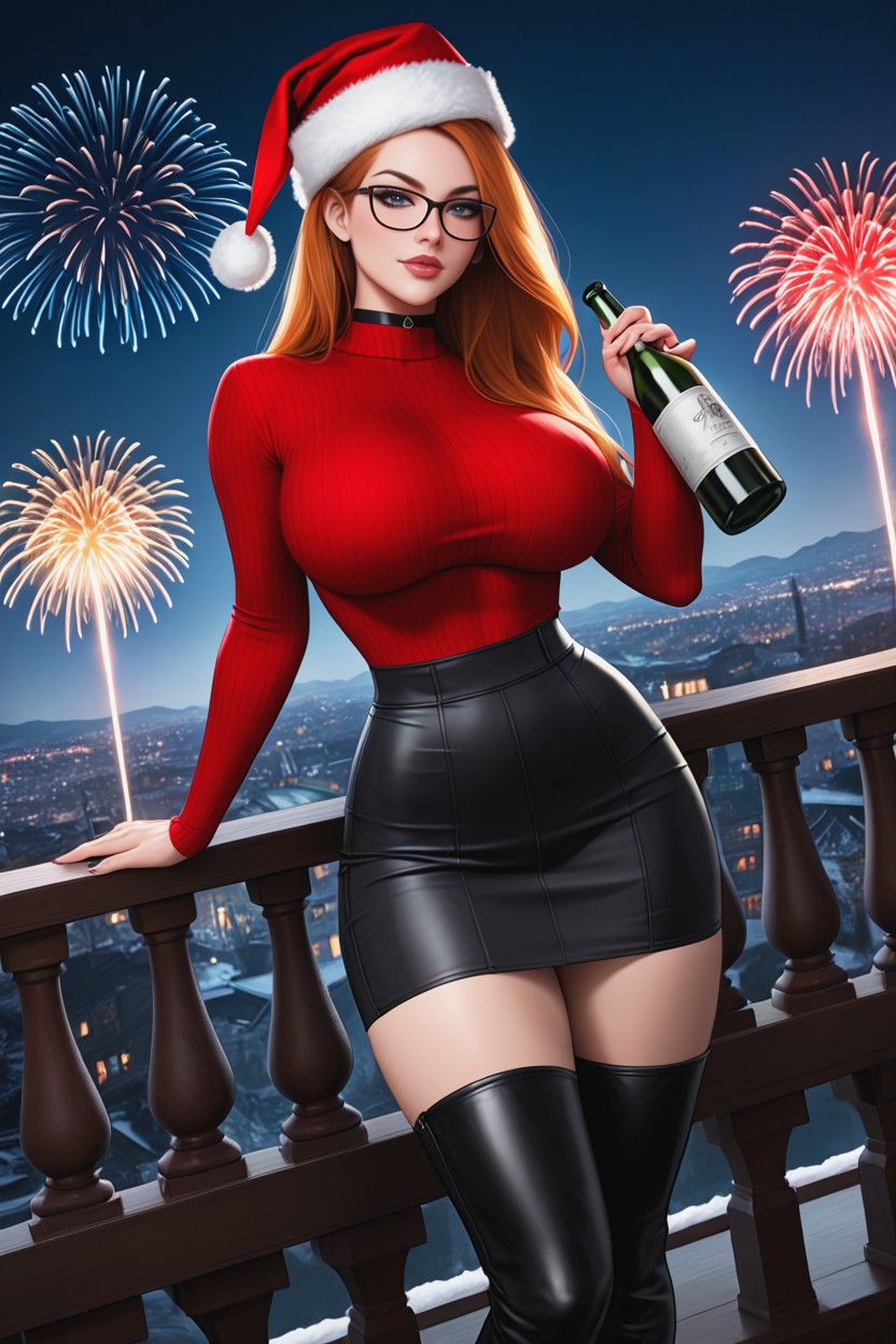 Vodka Bottle In Hands, Plano Mediot, Makeup Porno IA