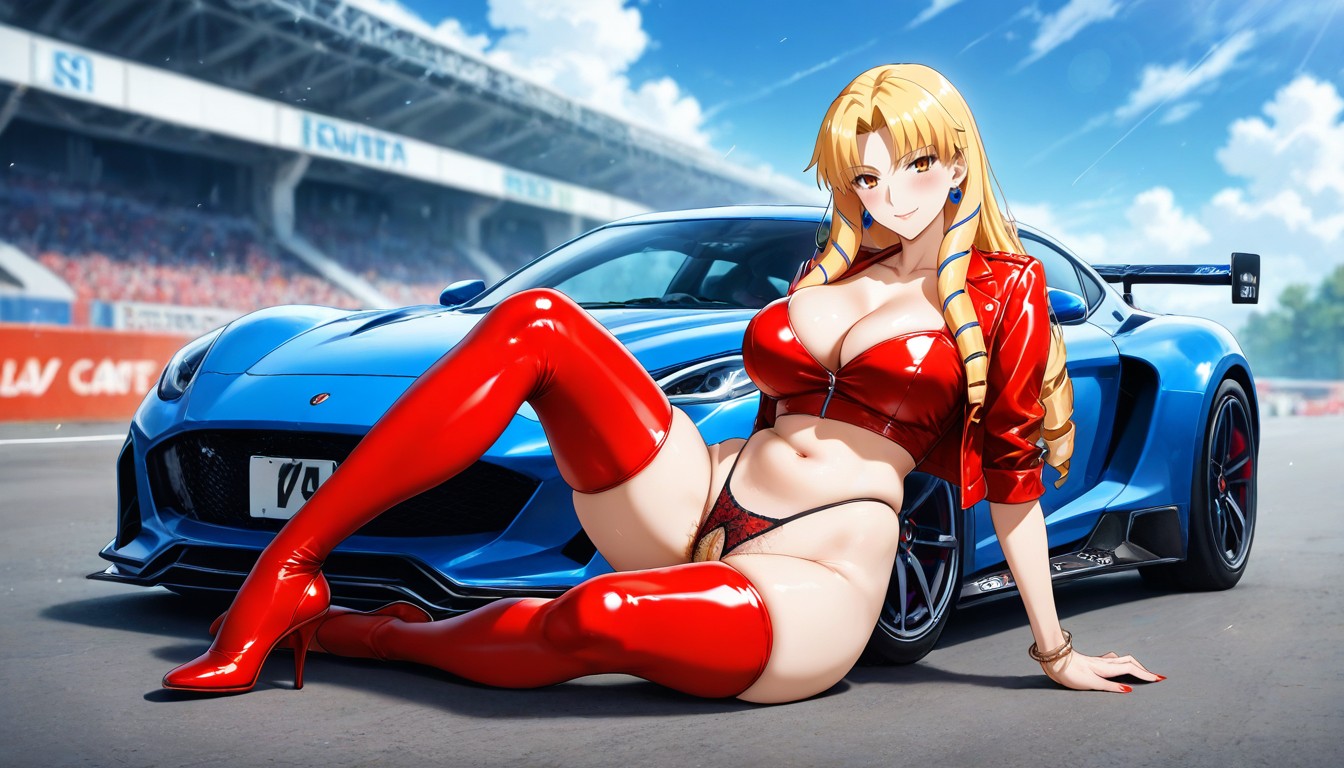 Earrings, Jewelry, Breasts Hentai AI Porn